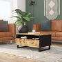 Voir la diapositive 3 : VIDAXL Table basse 80x54x40 cm Bois de manguier solide et d'ingenierie