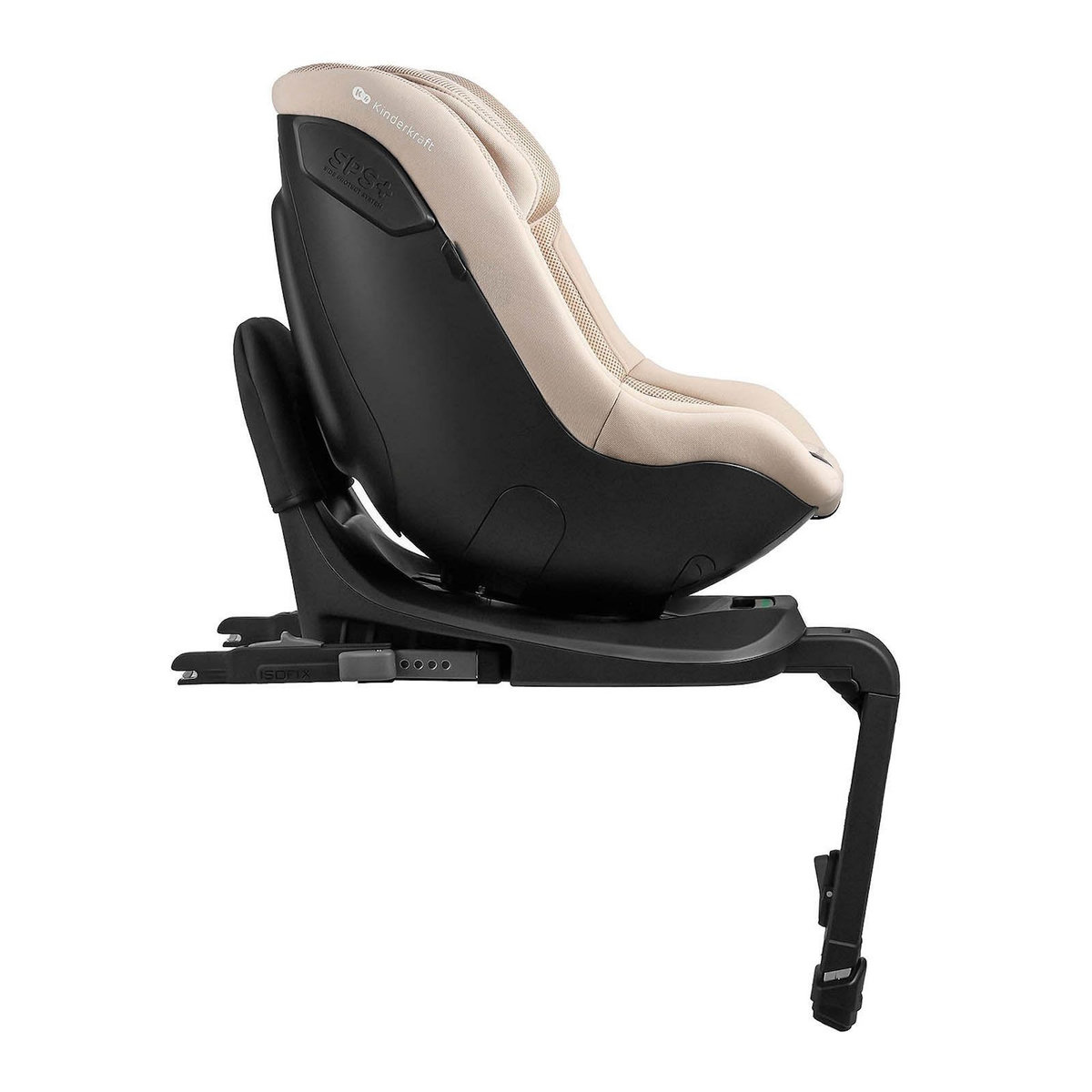 KINDERKRAFT Siège auto rotatif i-size avec sécurité renforcée et inclinaison facile tissu