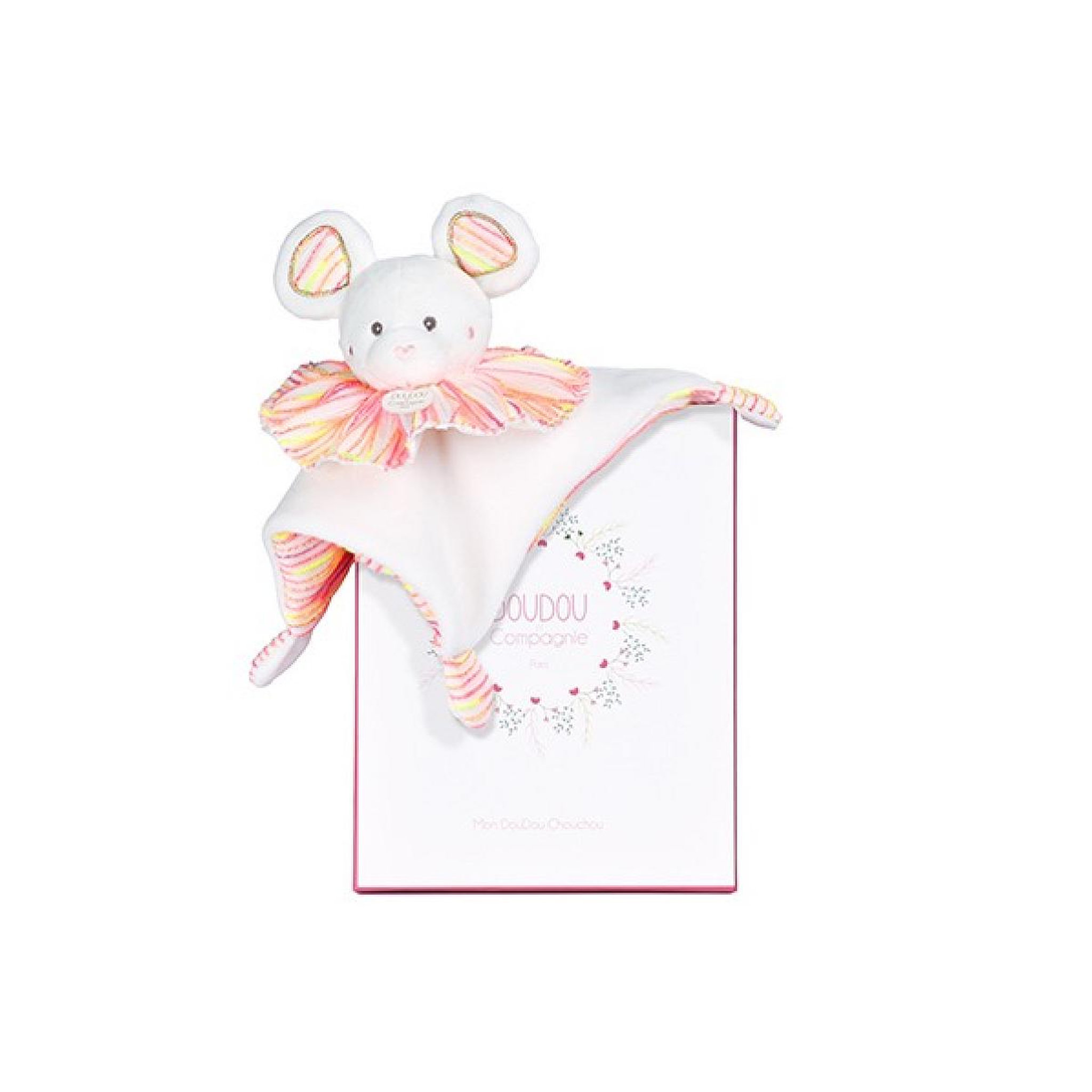 Voir la diapositive 2 : DOUDOU ET COMPAGNIE Doudou Souris plat 20cm - Les Chouchoux