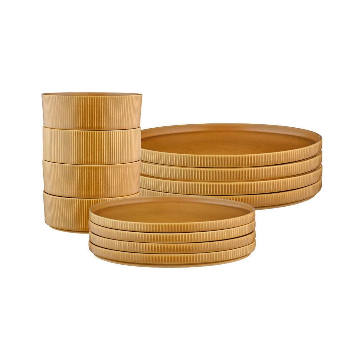 BJORN Service Les Essentiels SCANDI - 12 pièces - Ocre