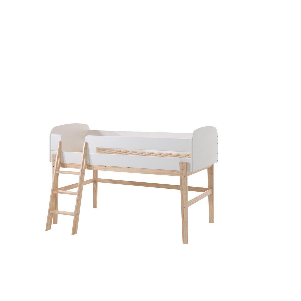 Lit mi hauteur avec sommier 90x200cm KID 