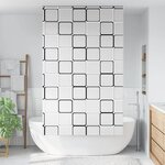 VIDAXL Store enrouleur de douche 140x240 cm largeur du tissu 136 cm