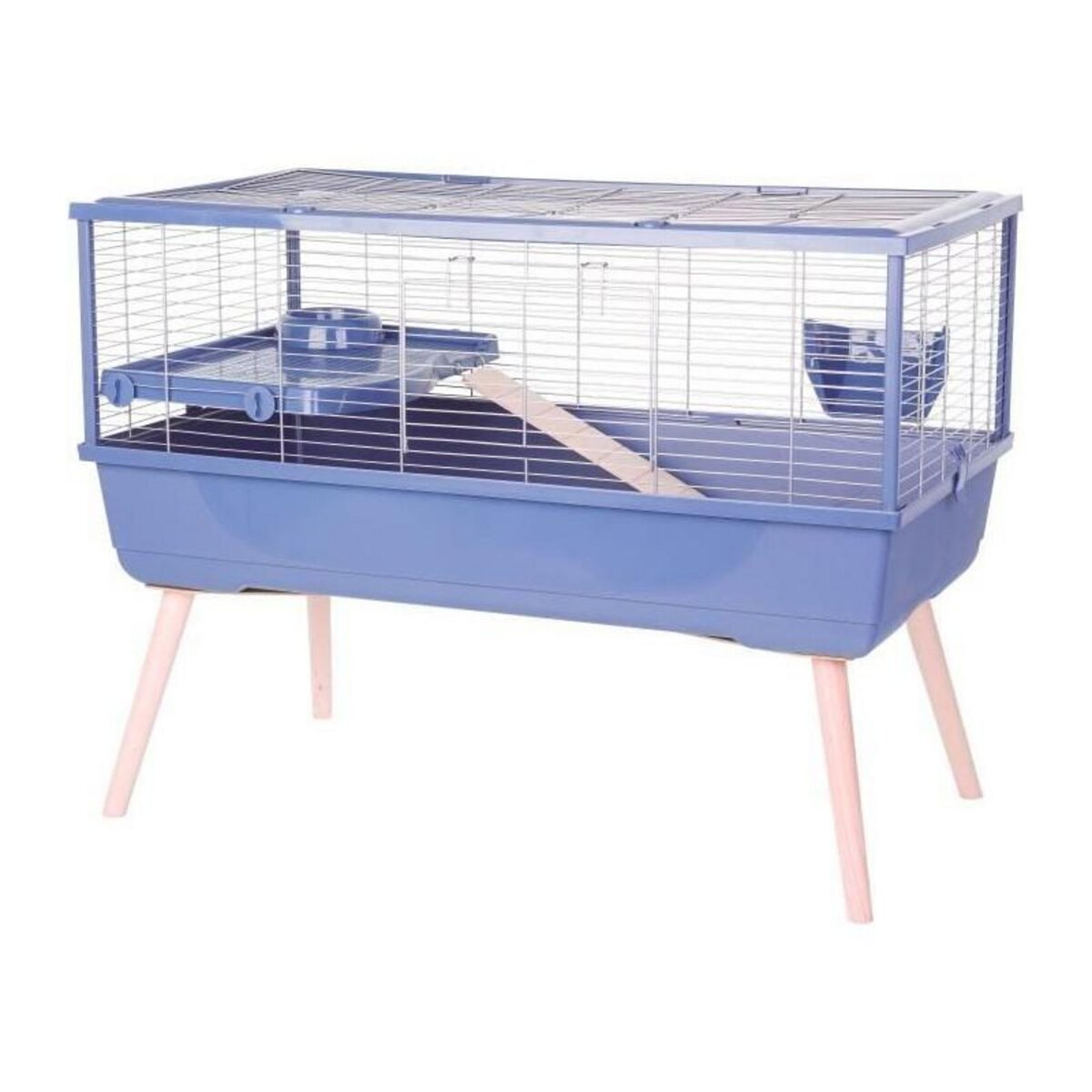 Zolux Cage rongeur surélevée - Zolux - Néolife - Pour cochon d'inde - 99 x 54 x 79 cm - Bleu