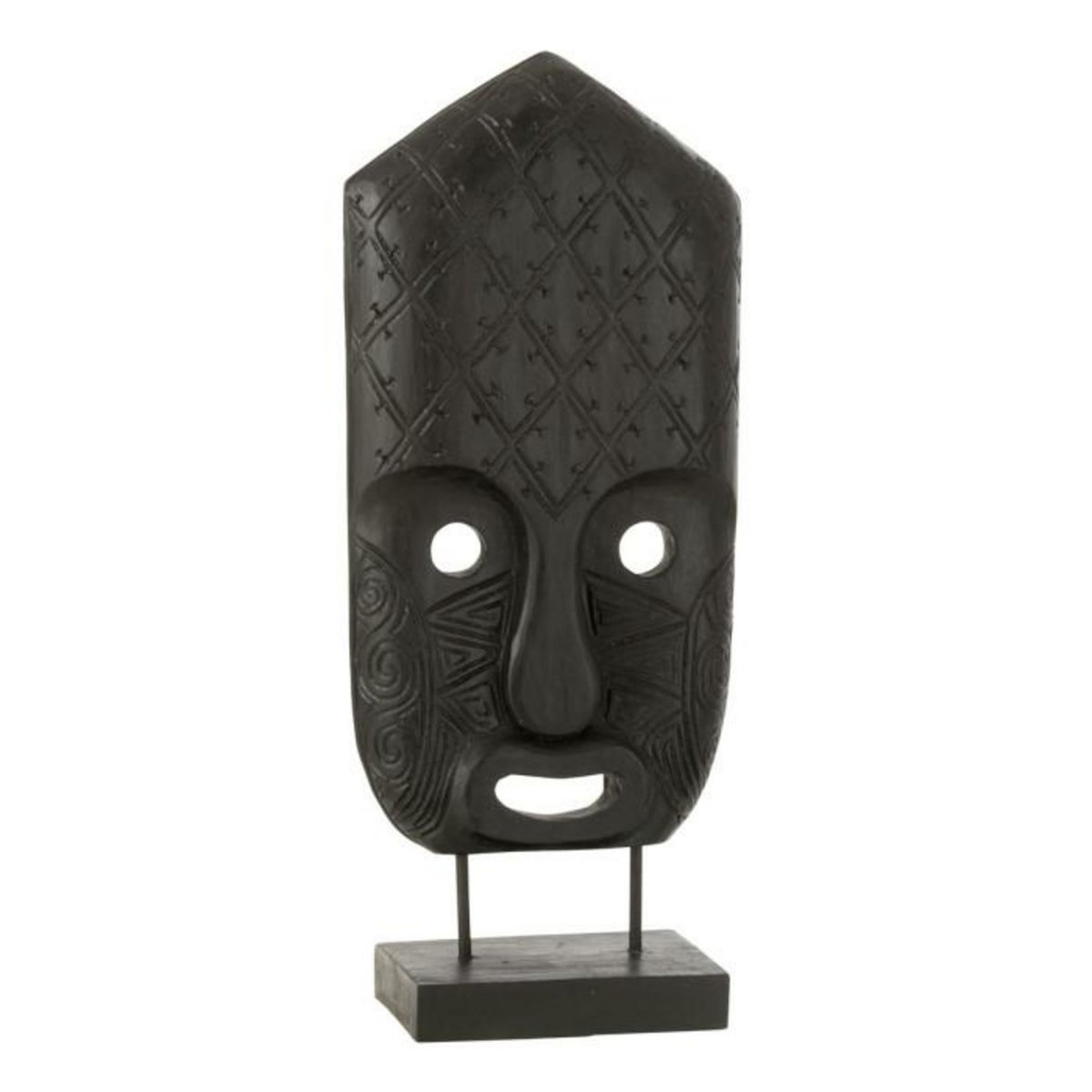 Paris Prix Statuette Déco  Masque Primitif  52cm Noir