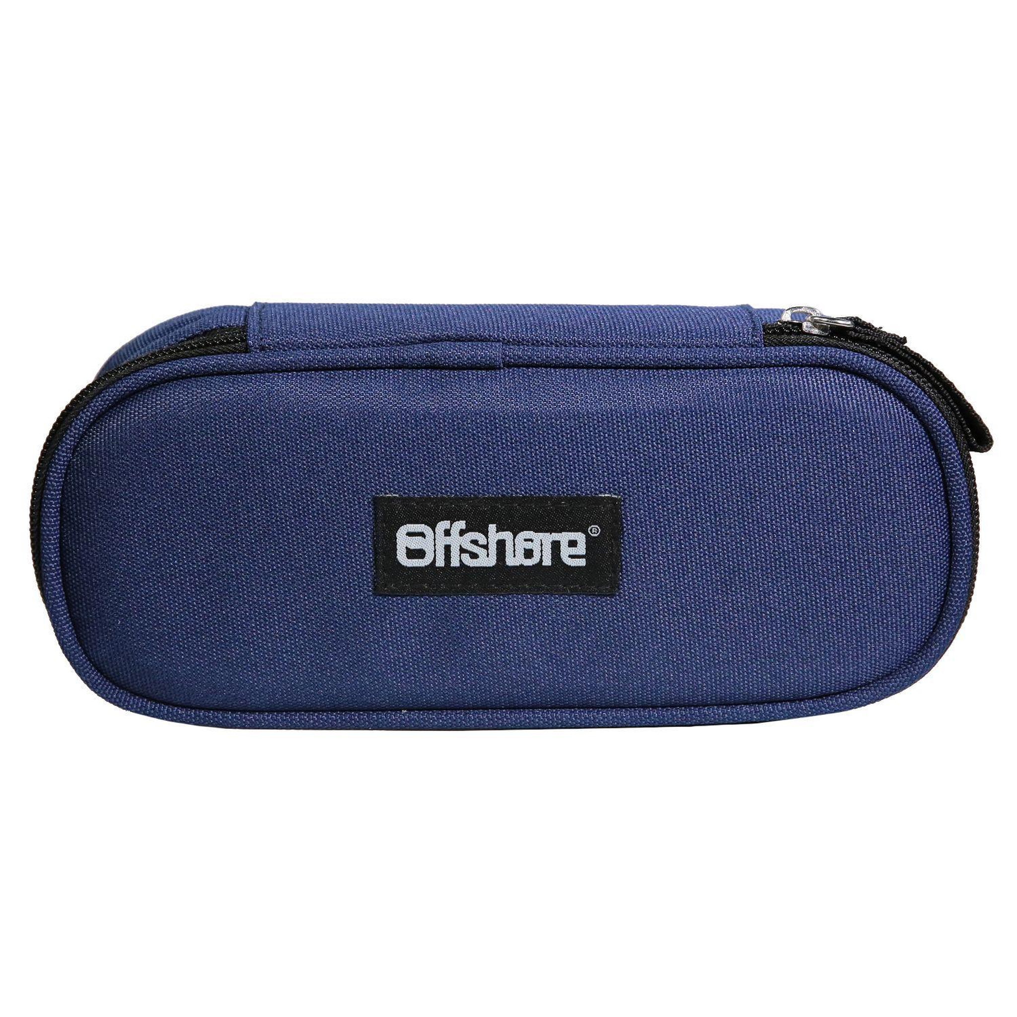Bagtrotter BAGTROTTER Trousse scolaire ovale Plumier Offshore Bleue