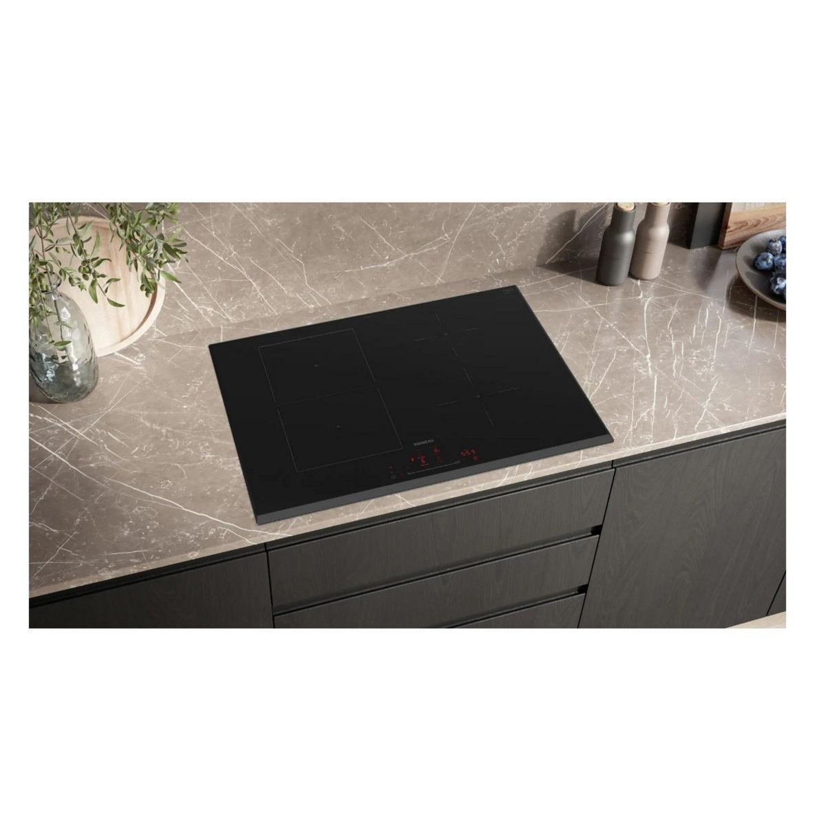 Siemens Table de cuisson à induction 71cm 4 feux 7400w noir - ED751HSB1E