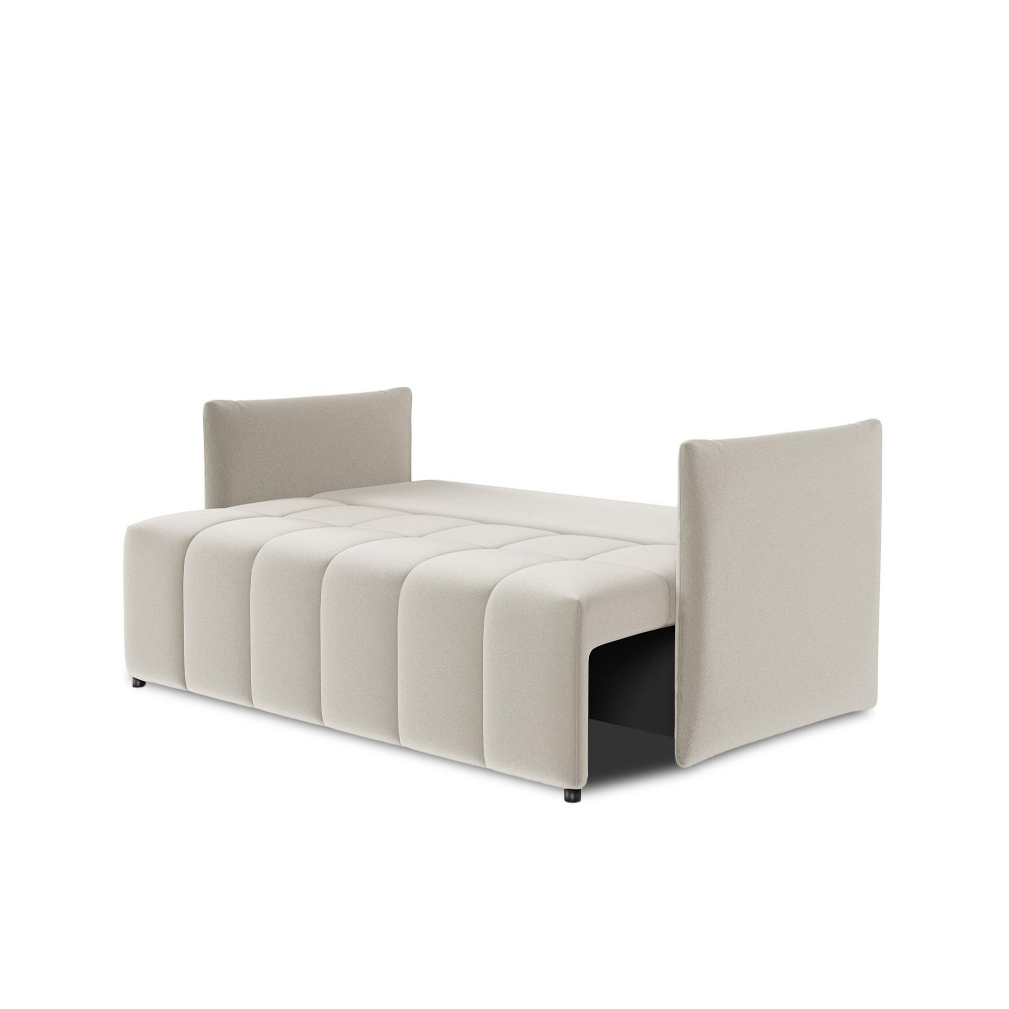Voir la diapositive 3 : BEST MOBILIER Petra - canapé 3 places convertible avec coffre - en velours