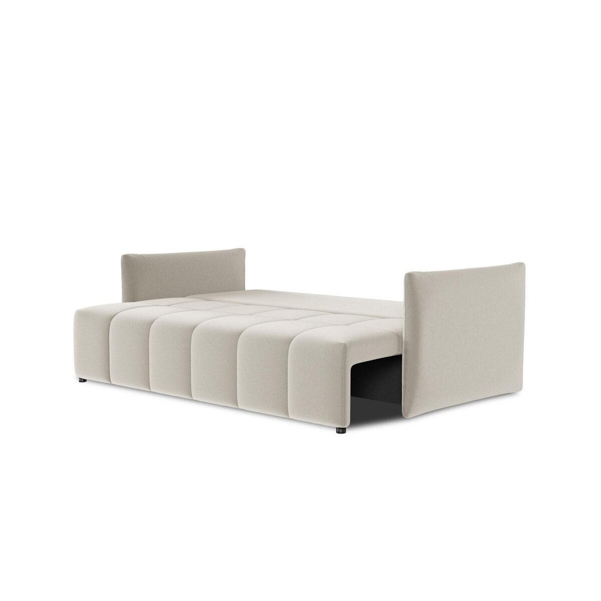 BEST MOBILIER Petra - canapé 3 places convertible avec coffre - en velours