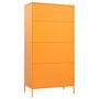 Voir la diapositive 5 : VIDAXL Garde-robe Jaune moutarde 90x50x180 cm Acier