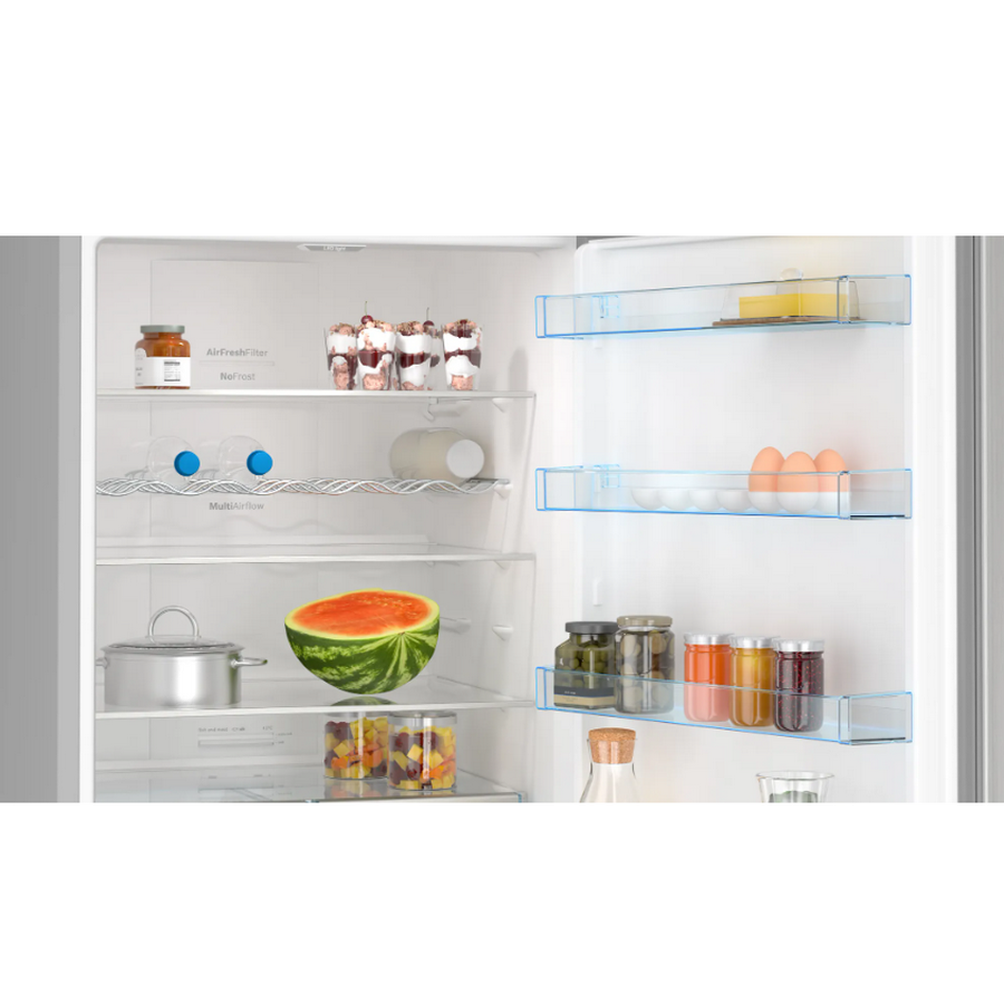 Voir la diapositive 5 : BOSCH Réfrigérateur combiné 70cm 508l nofrost inox - kgn56xleb