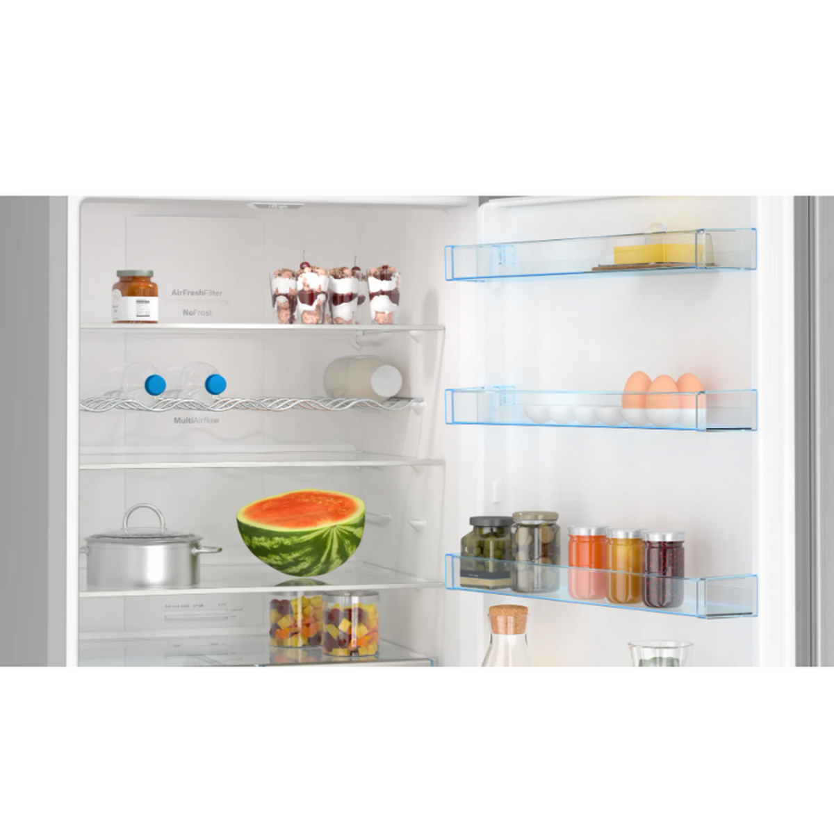 BOSCH Réfrigérateur combiné 70cm 508l nofrost inox - KGN56XLEB