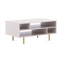 Voir la diapositive 3 : BEST MOBILIER Monica - table basse - beige - 5 niches - 100 cm