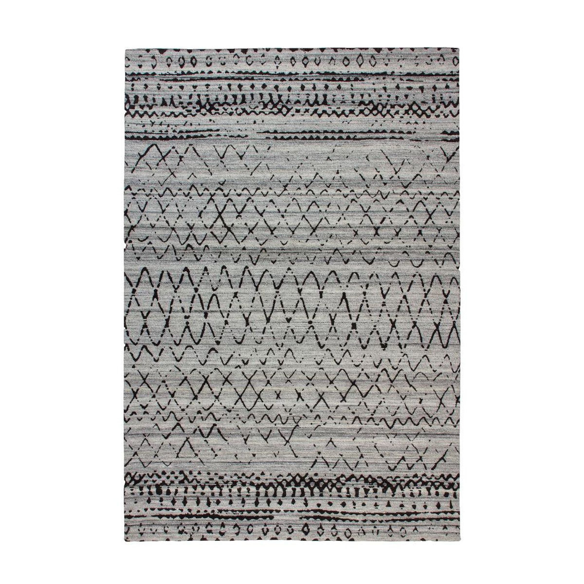 Paris Prix Tapis Imprimé Ethnique  Phoenix  Naturel & Gris