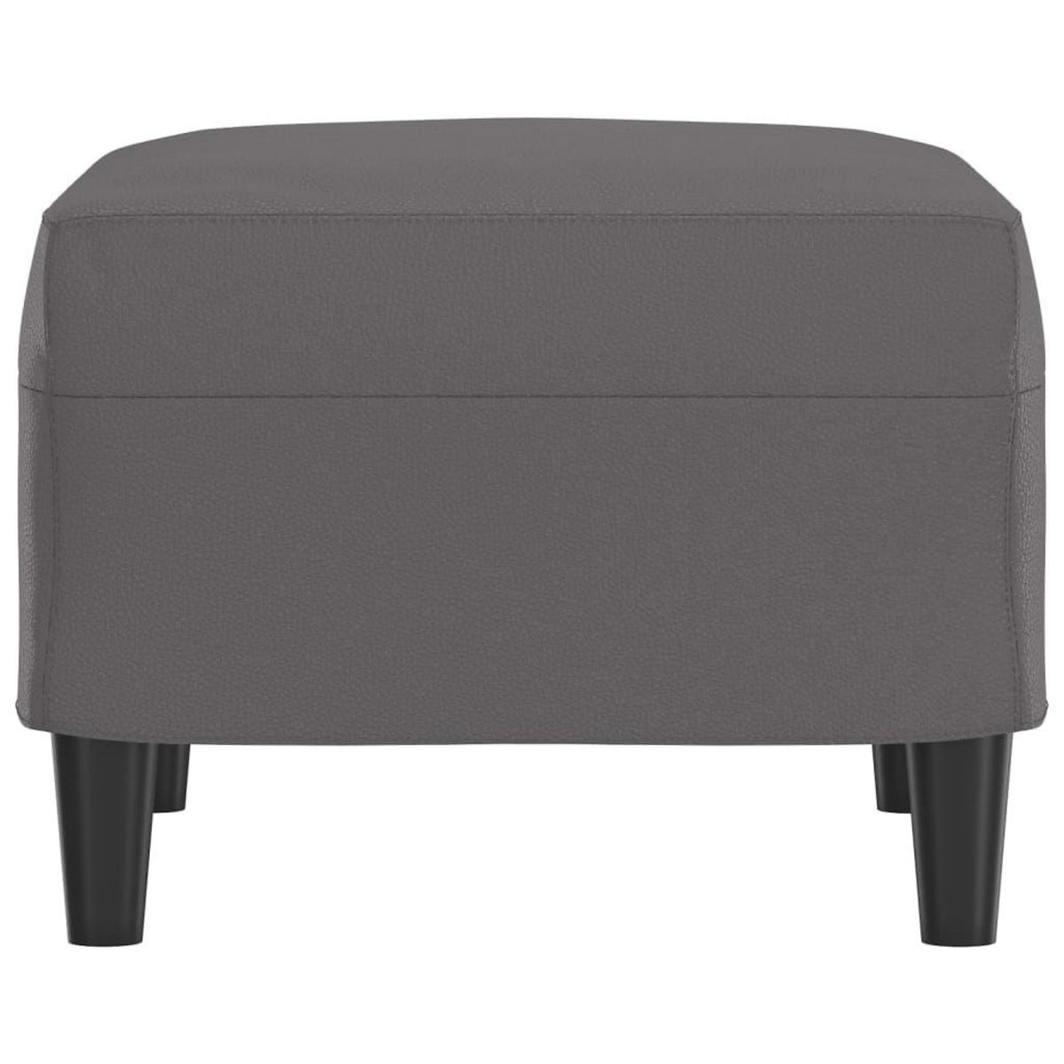 VIDAXL Repose-pied Gris 60x50x41 cm Similicuir