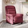 Voir la diapositive 3 : VIDAXL Fauteuil de massage inclinable electrique Rouge bordeaux Tissu