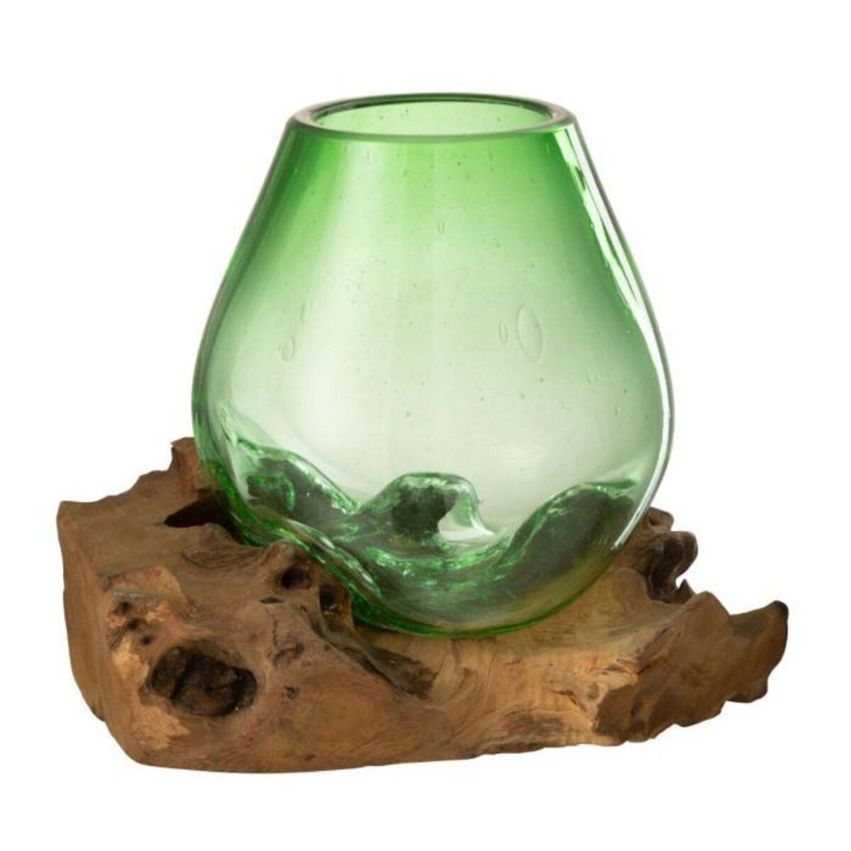 Paris Prix Vase en Verre sur Racine  Gamal  19cm Vert
