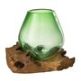 Voir la diapositive 1 : Paris Prix Vase en Verre sur Racine  Gamal  19cm Vert
