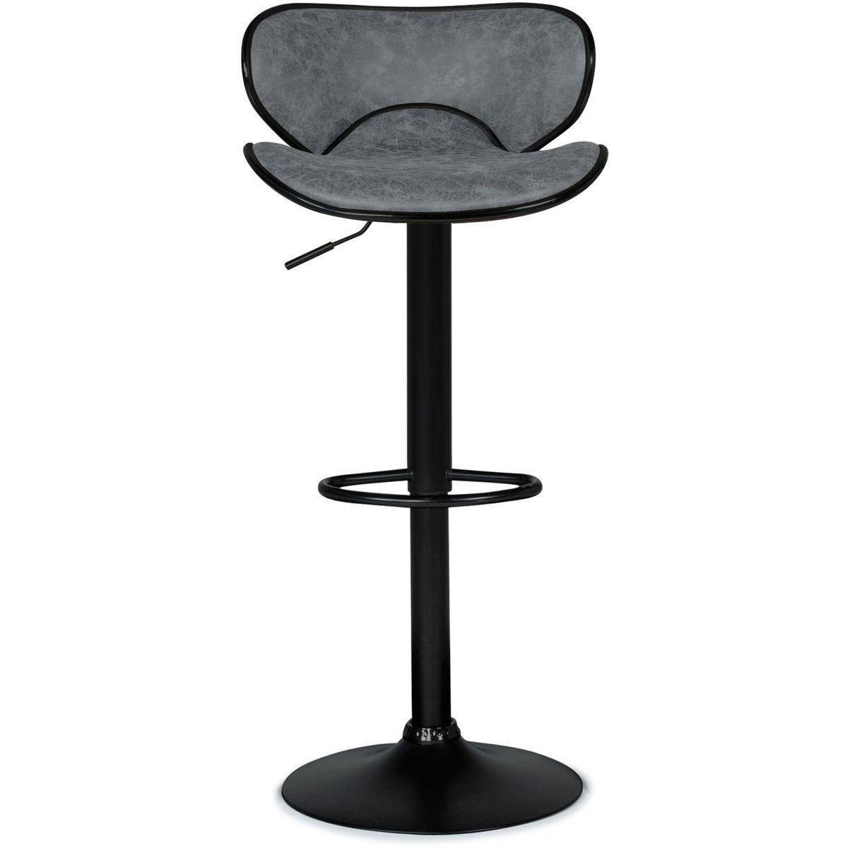 Lot de 2 tabourets de bar style vintage CLINT