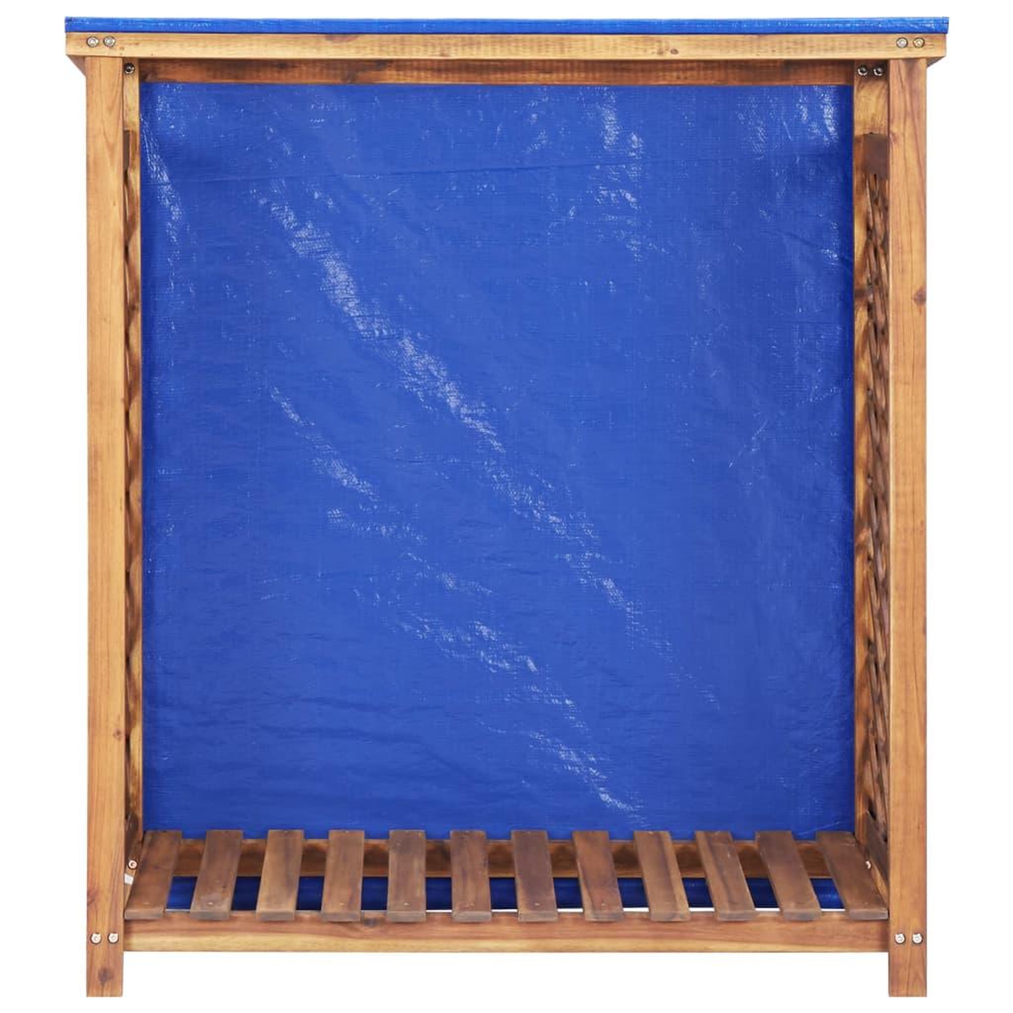 Voir la diapositive 2 : VIDAXL Remise a bois de chauffage 105x38x115 cm bois d'acacia solide