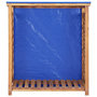 Voir la diapositive 2 : VIDAXL Remise a bois de chauffage 105x38x115 cm Bois d'acacia solide