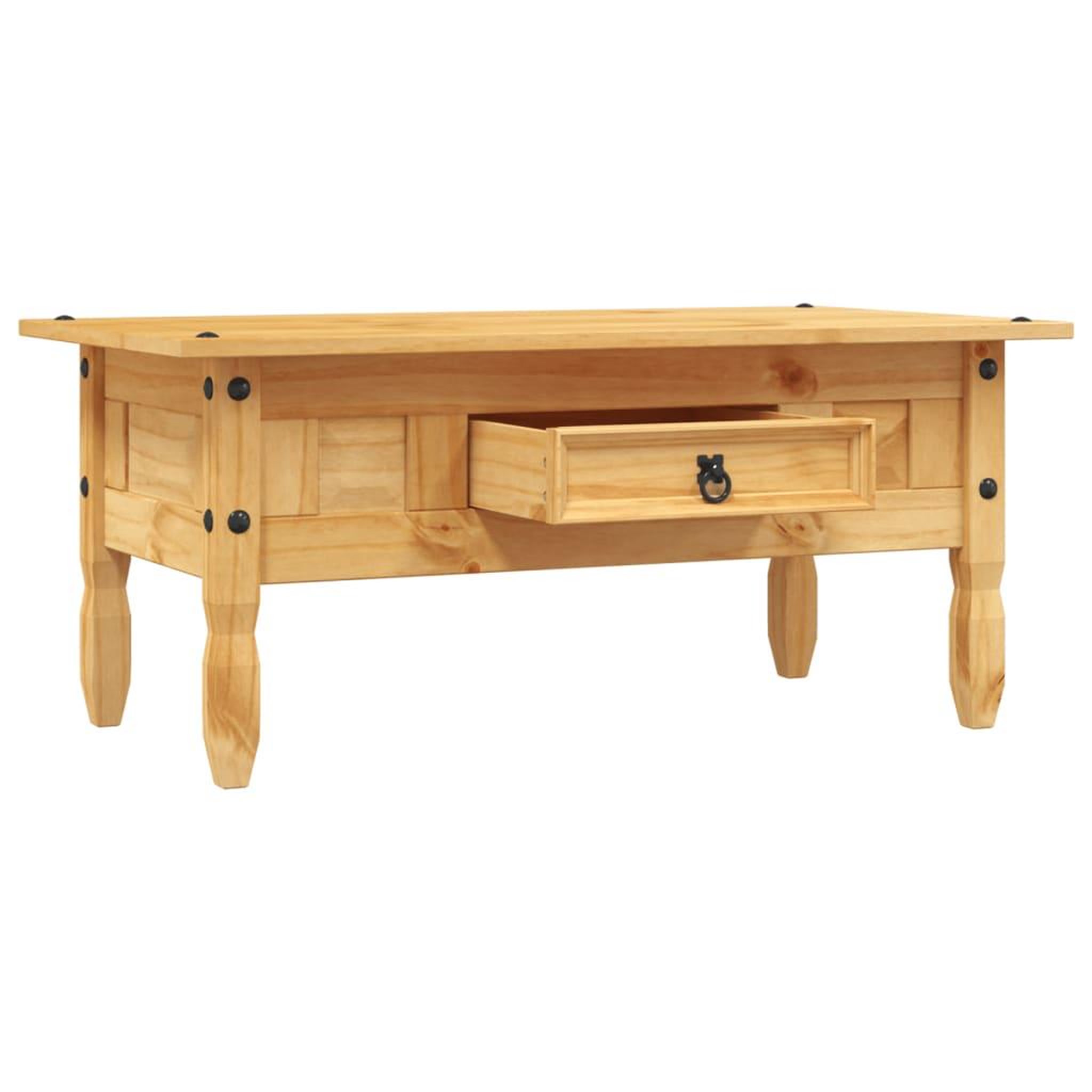 Voir la diapositive 4 : VIDAXL Table basse Pin mexicain Gamme  100 x 55 x 44 cm