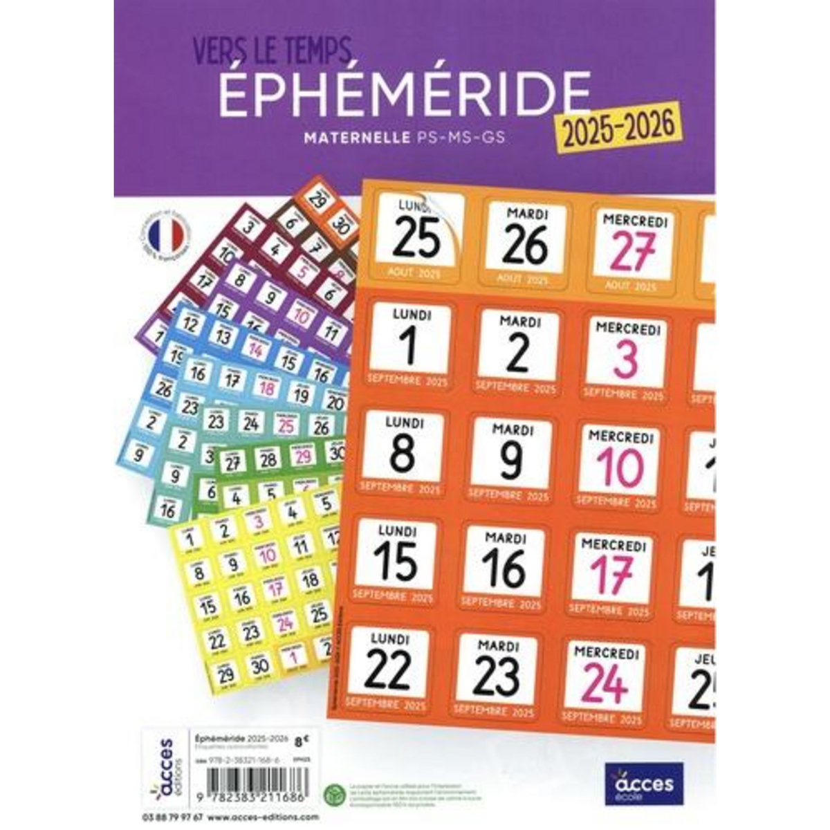EPHEMERIDE MATERNELLE PS-MS-GS. EDITION 2025-2026, Schneider Léa