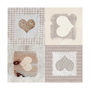 Voir la diapositive 3 : Paris Prix Nappe Ronde Toile Cirée  Cosy Coeur  160cm Gris