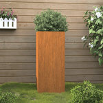 VIDAXL Jardiniere 32x29x75 cm acier corten