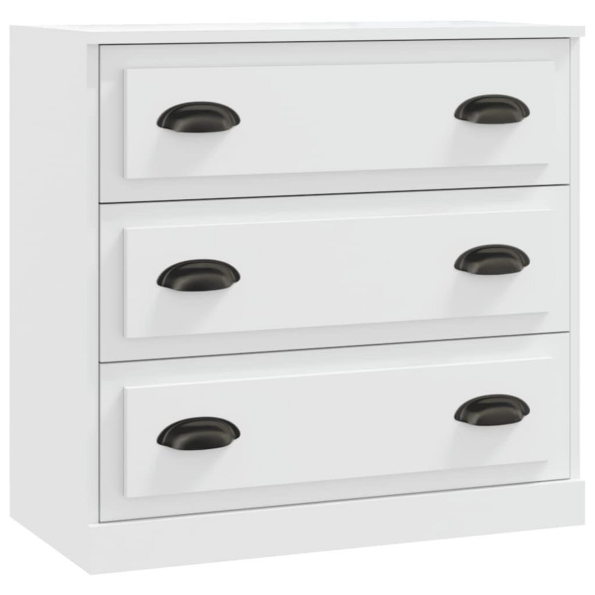 VIDAXL Buffets 3 pcs Blanc Bois d'ingenierie