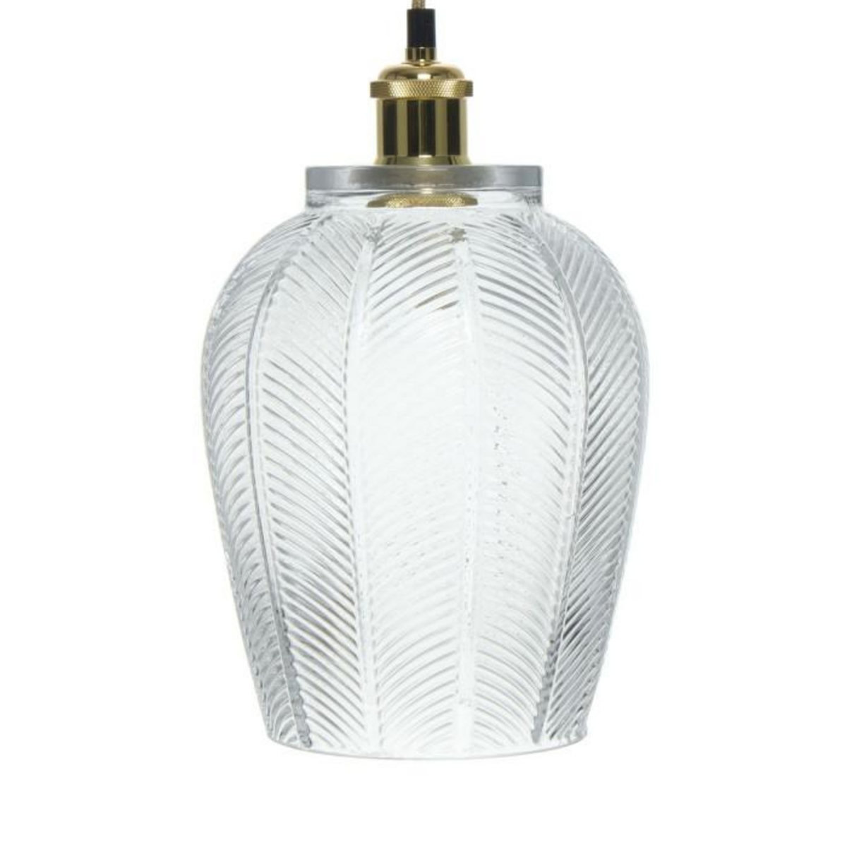 Paris Prix Lampe Suspension Design  Bianca  34cm Transparent