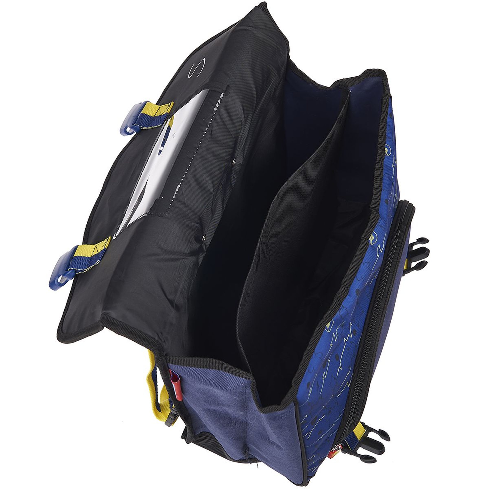 Voir la diapositive 4 : NINTENDO Cartable à roulettes 41 cm CM1/CM2 bleu et jaune Pokemon