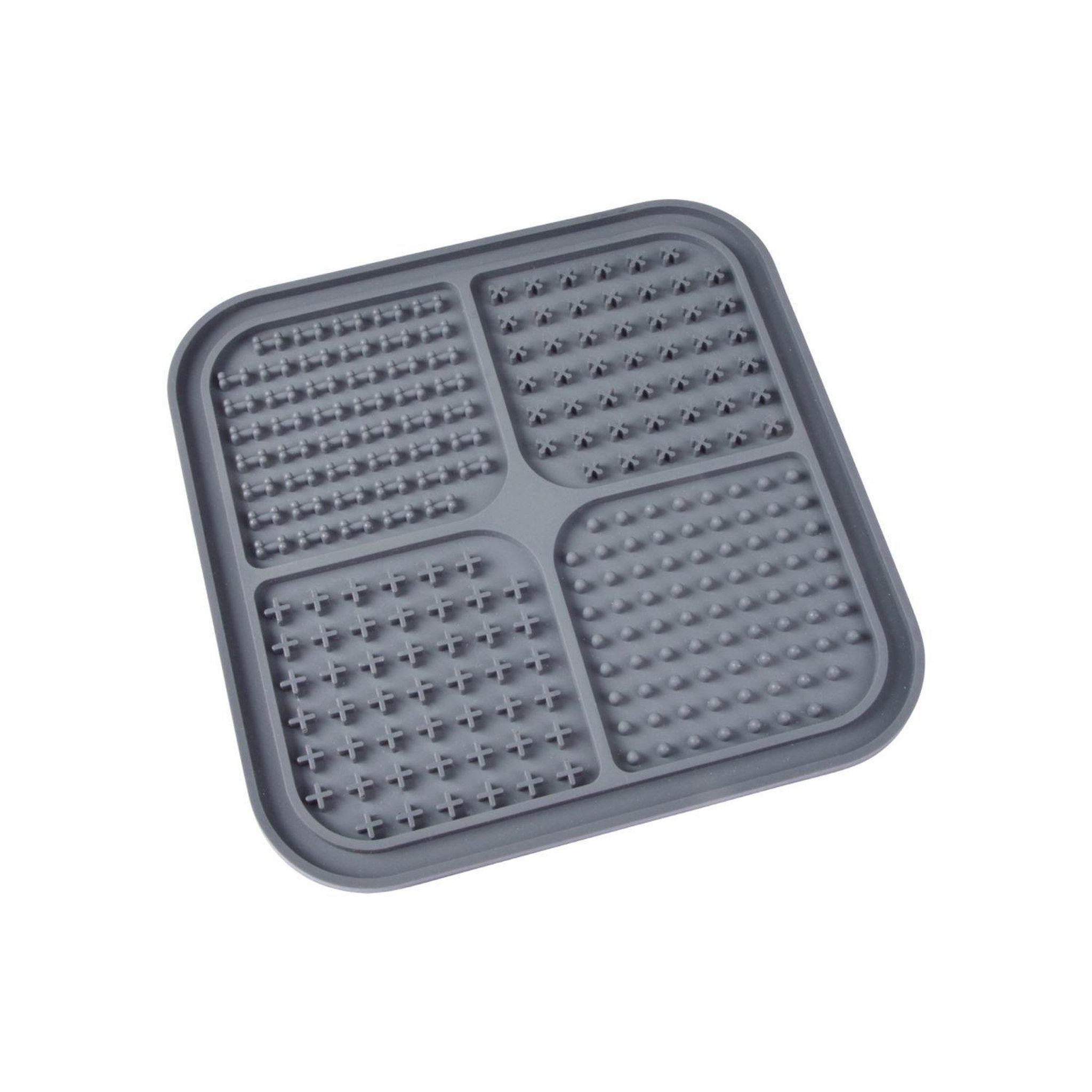 LOVE STORY Tapis de léchage pour chien et chat - gris anthracite