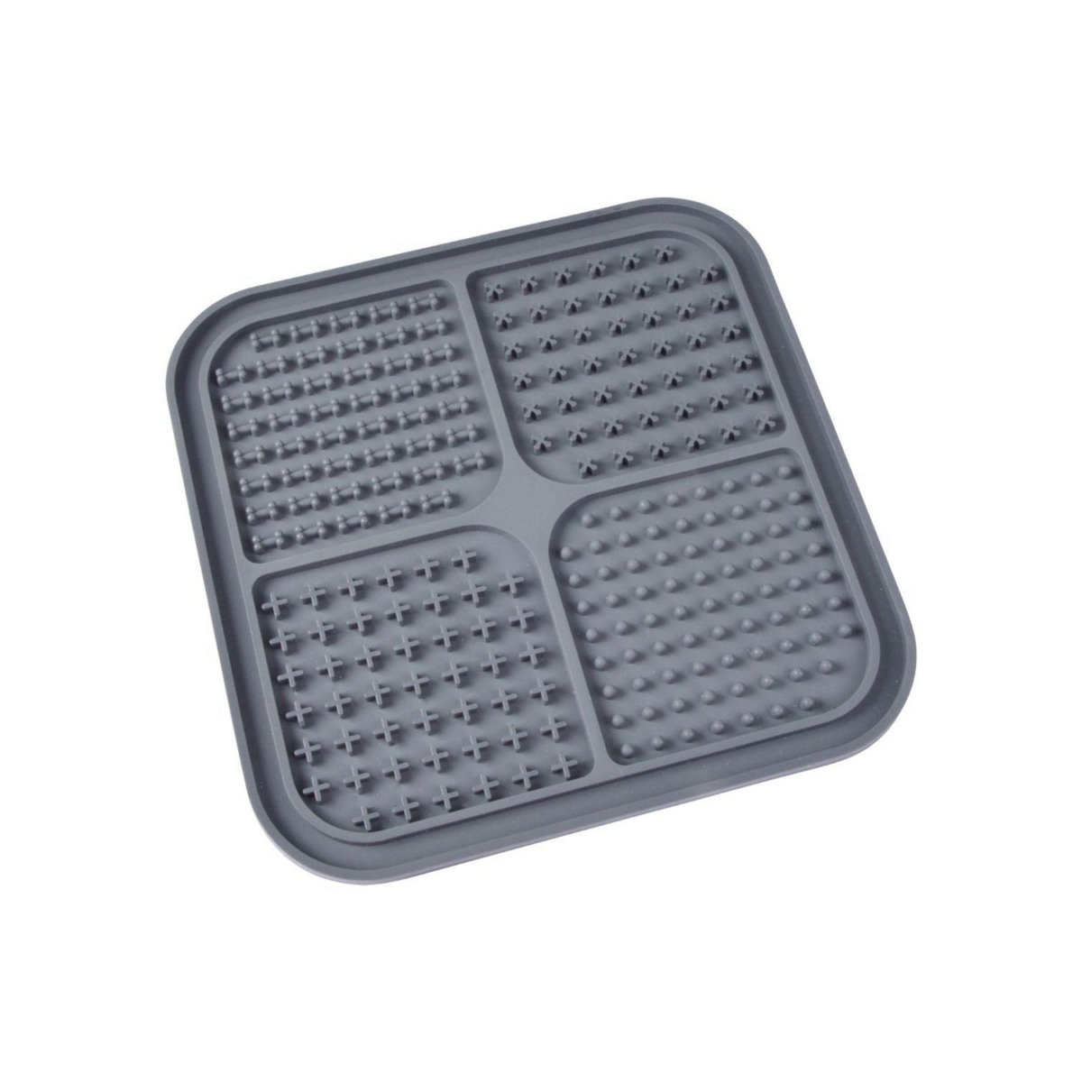 LOVE STORY Tapis de léchage pour chien et chat - Gris anthracite