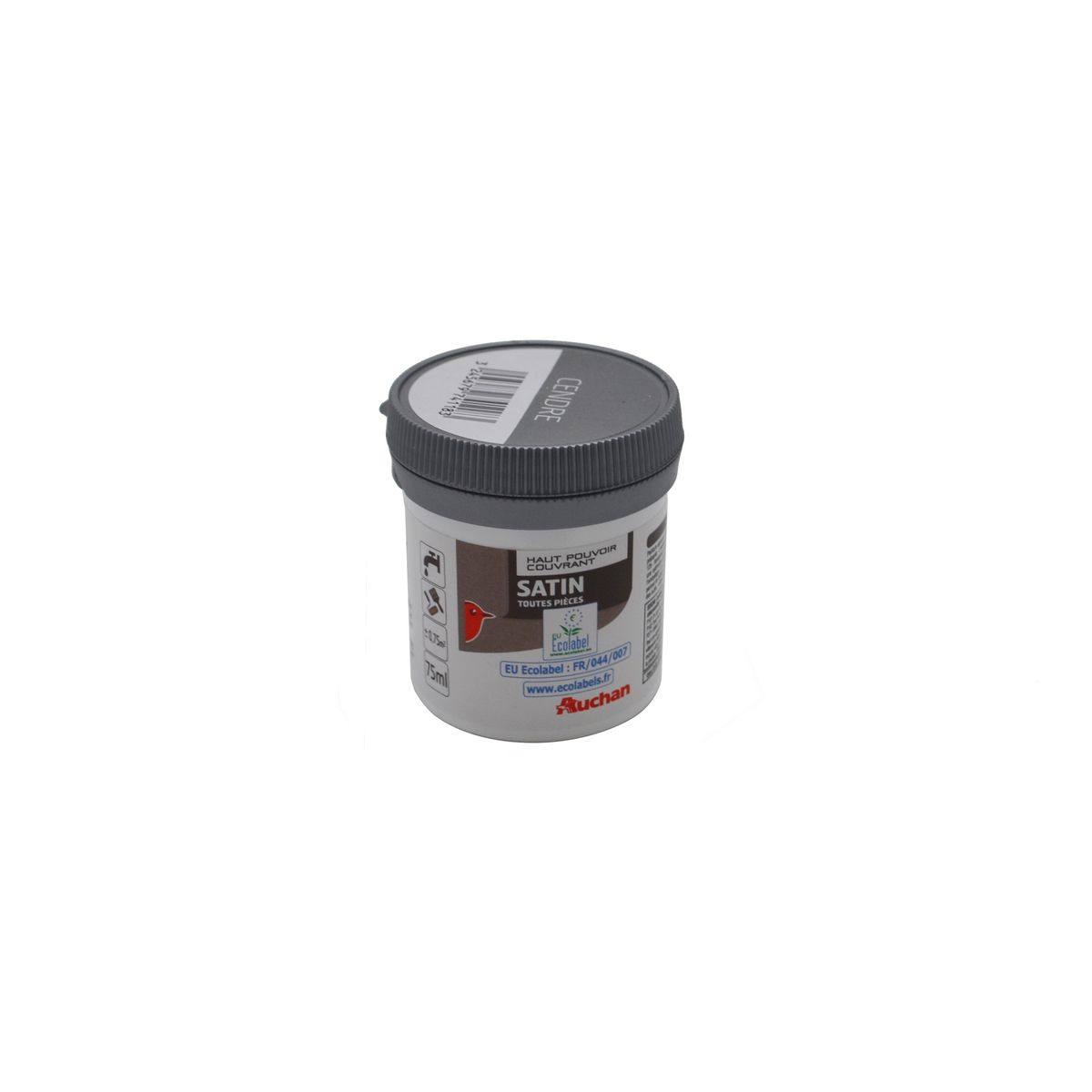 AUCHAN Peinture murale Cendre satin 