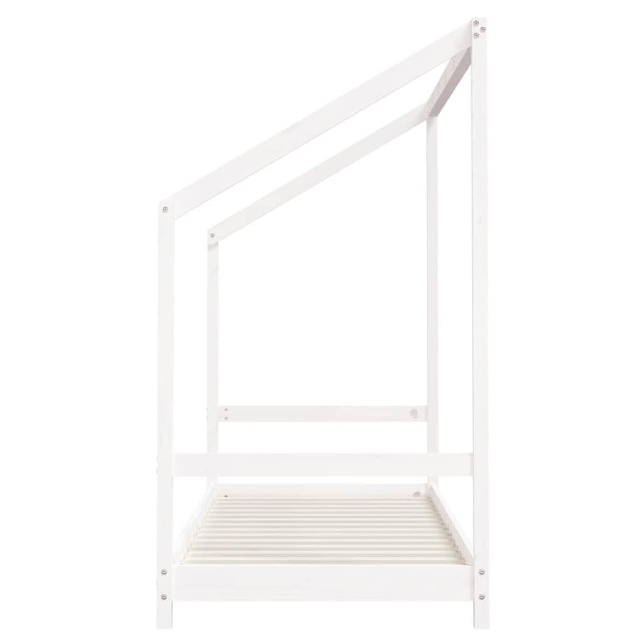 Voir la diapositive 5 : VIDAXL Cadre de lit d'enfant blanc 2x(80x200) cm bois de pin massif