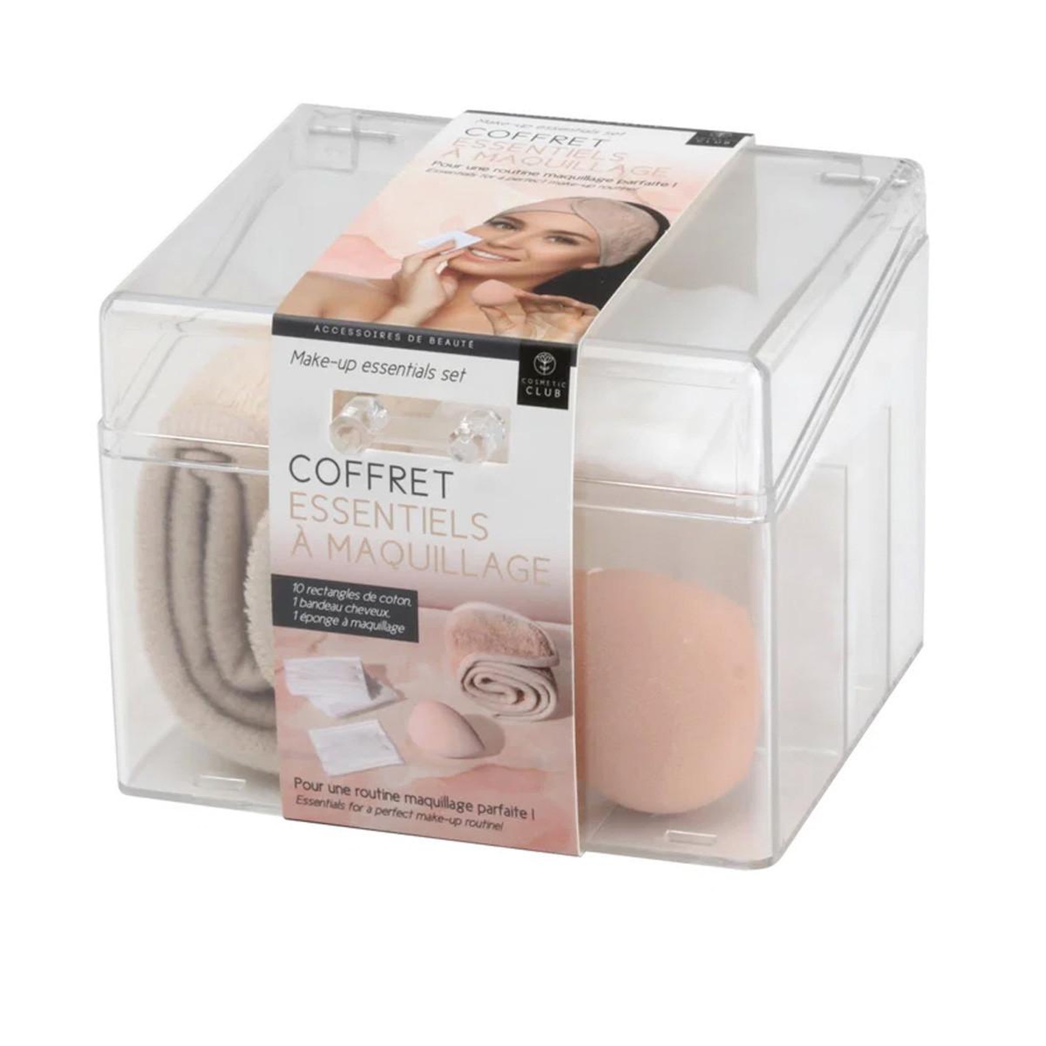 Voir la diapositive 5 : Cosmetic Club Coffret essentiels  maquillage  12cm transparent