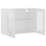Voir la diapositive 5 : VIDAXL Armoire en verre suspendue Blanc 80x31x60 cm Bois d'ingenierie