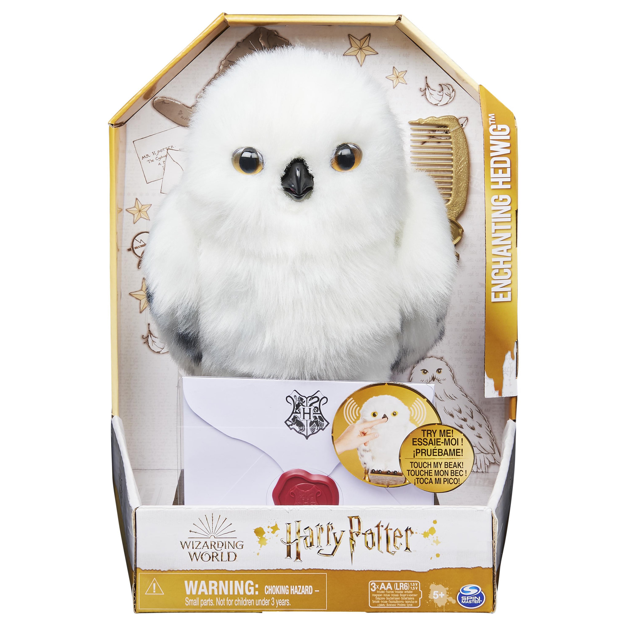 Voir la diapositive 7 : SPIN MASTER Peluche Hedwige Enchantée - Wizarding World