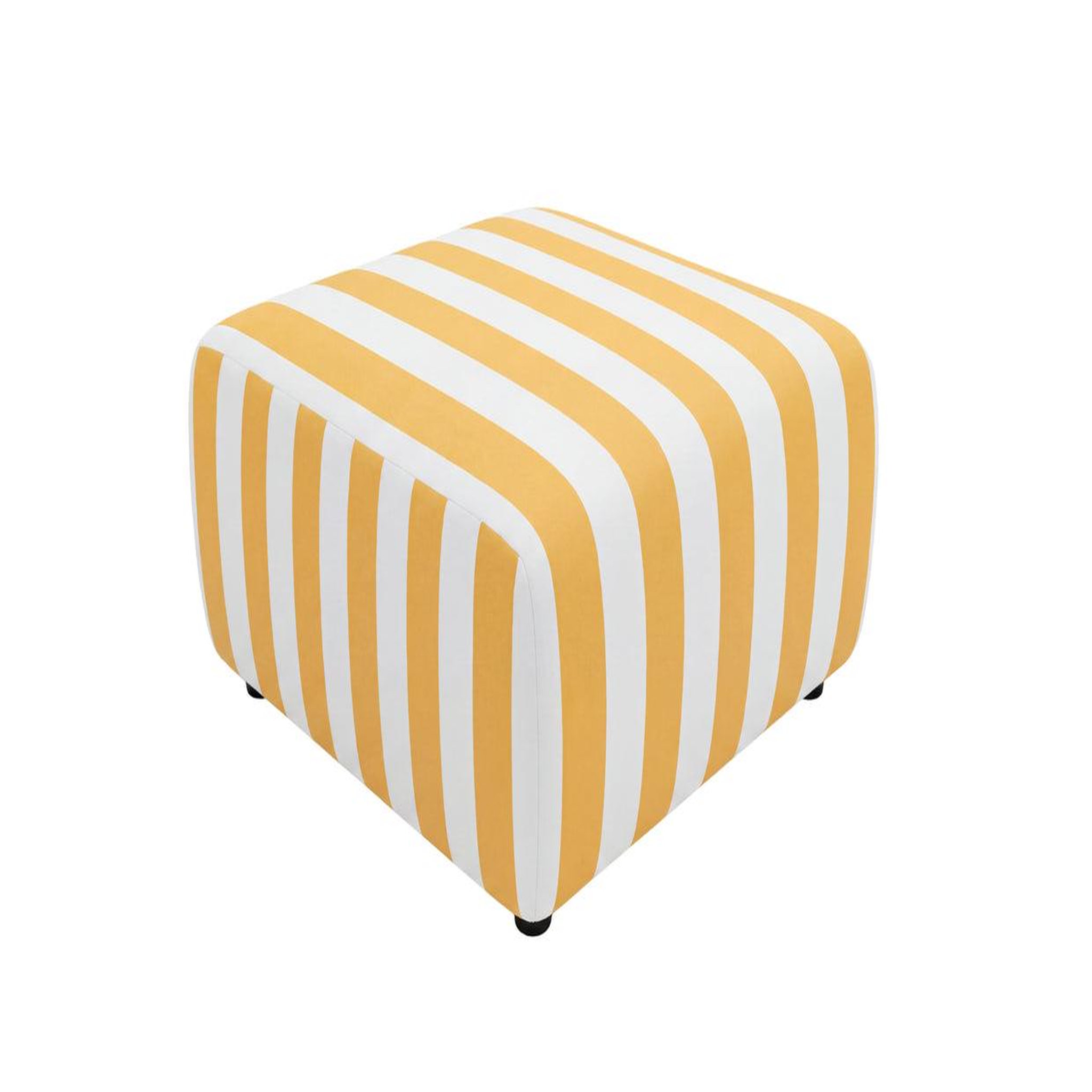 Voir la diapositive 1 : CASANOVA PARIS Elvis - pouf tissu rayé
