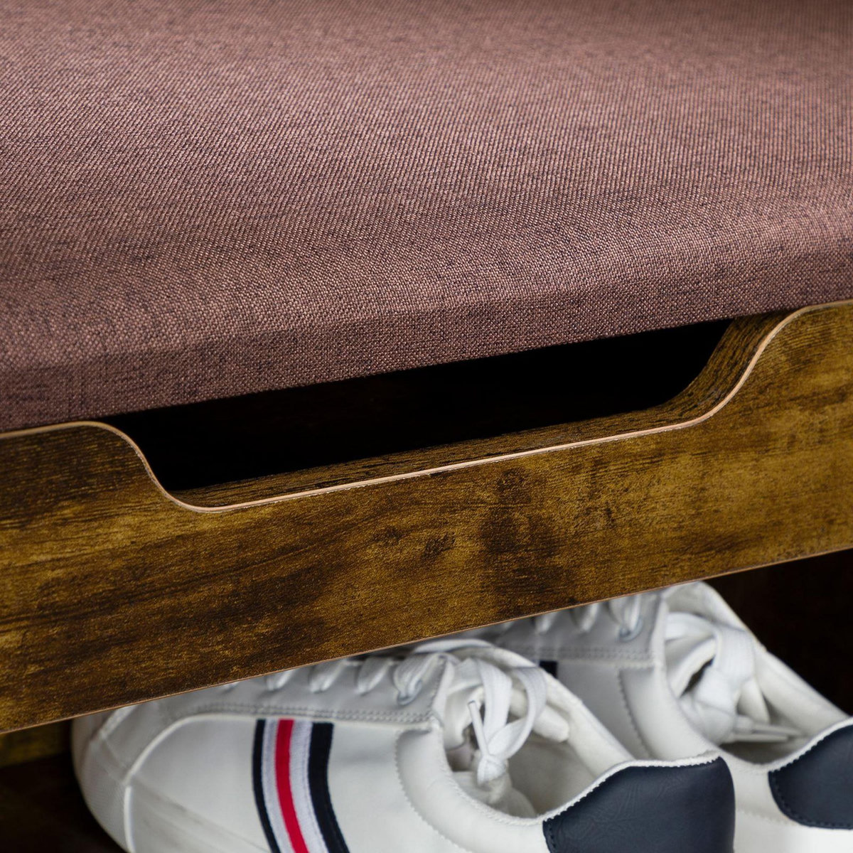 IDIMEX Banc de rangement à chaussures ISAAC avec coffre, en bois