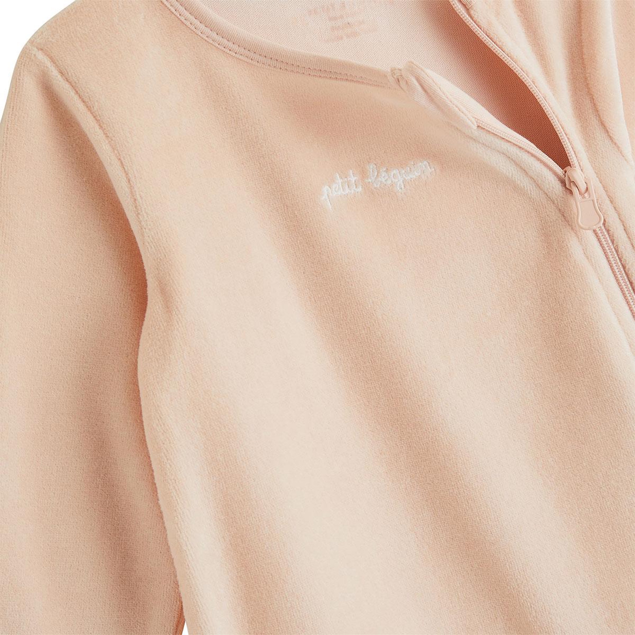 Voir la diapositive 2 : PETIT BEGUIN Lot de 2 pyjamas bébé en velours ouverture zippée