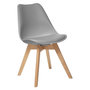 Voir la diapositive 3 : TOILINUX Lot de 4 chaises design scandinave BAYA