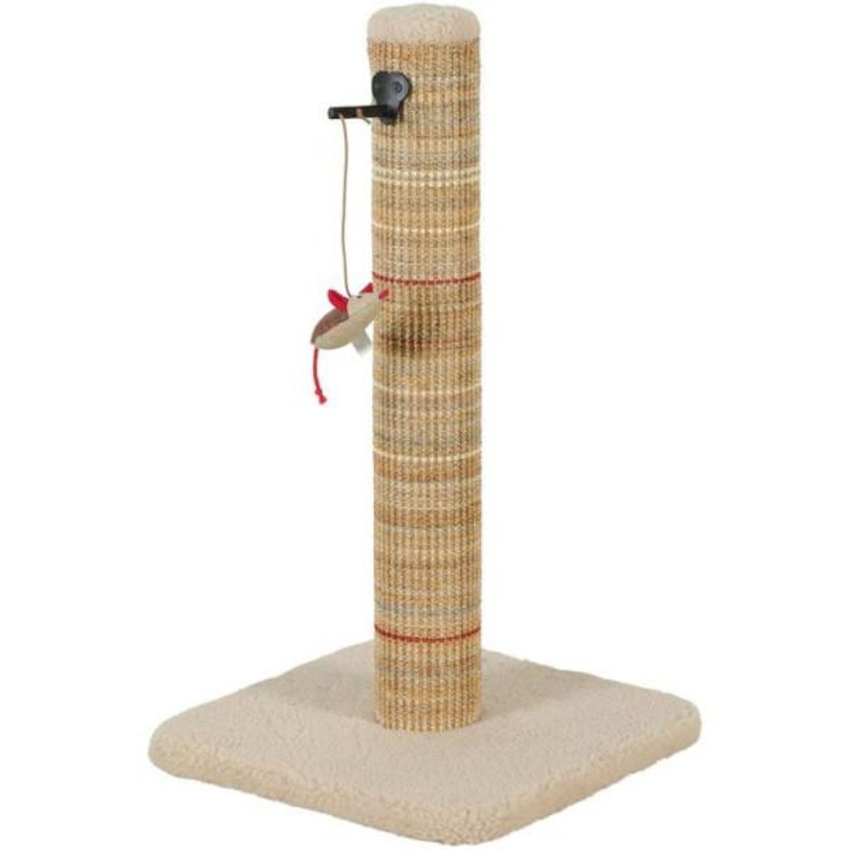 Zolux Poteau griffoir chat - ZOLUX - Sisal - Avec jouet suspendu - 60 cm - Boréal - Beige