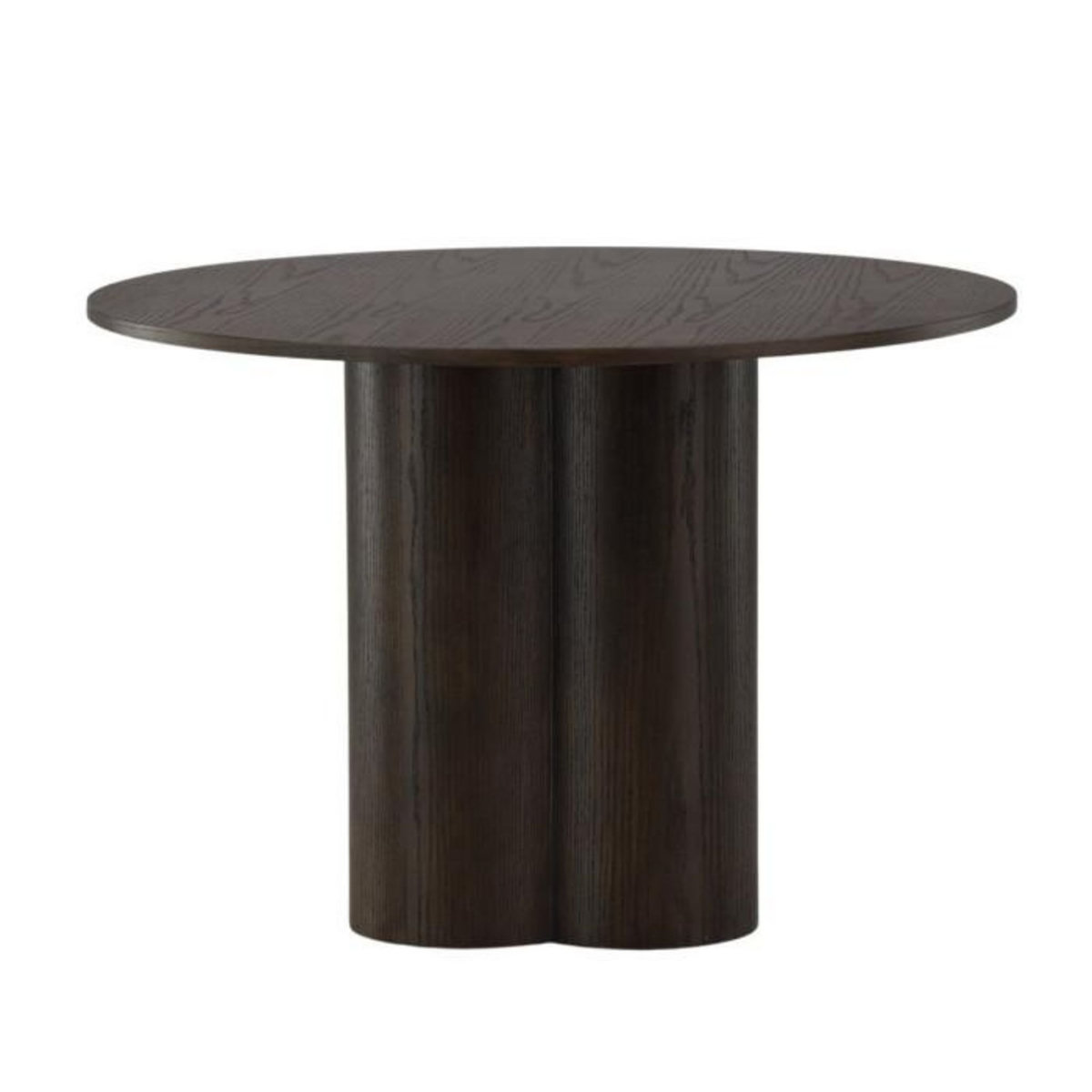 Paris Prix Table à Manger Ronde  Olivia  110cm Marron Foncé