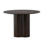 Paris Prix Table à Manger Ronde  Olivia  110cm Marron Foncé