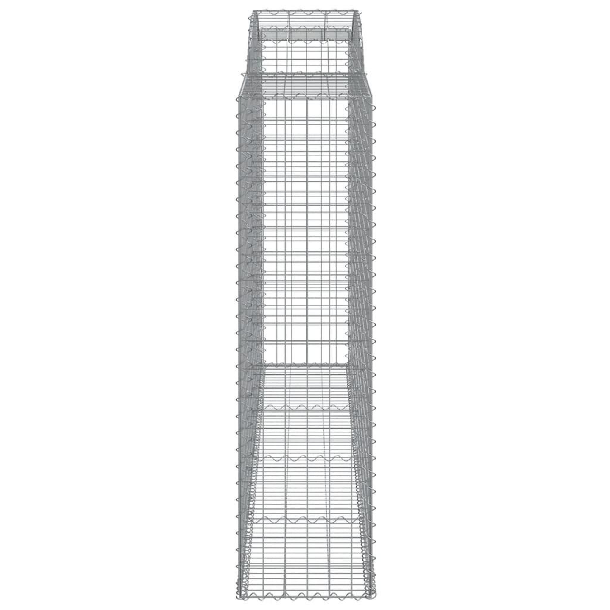 Voir la diapositive 5 : VIDAXL Paniers a gabions arques 5 pcs 300x50x180/200 cm fer galvanise