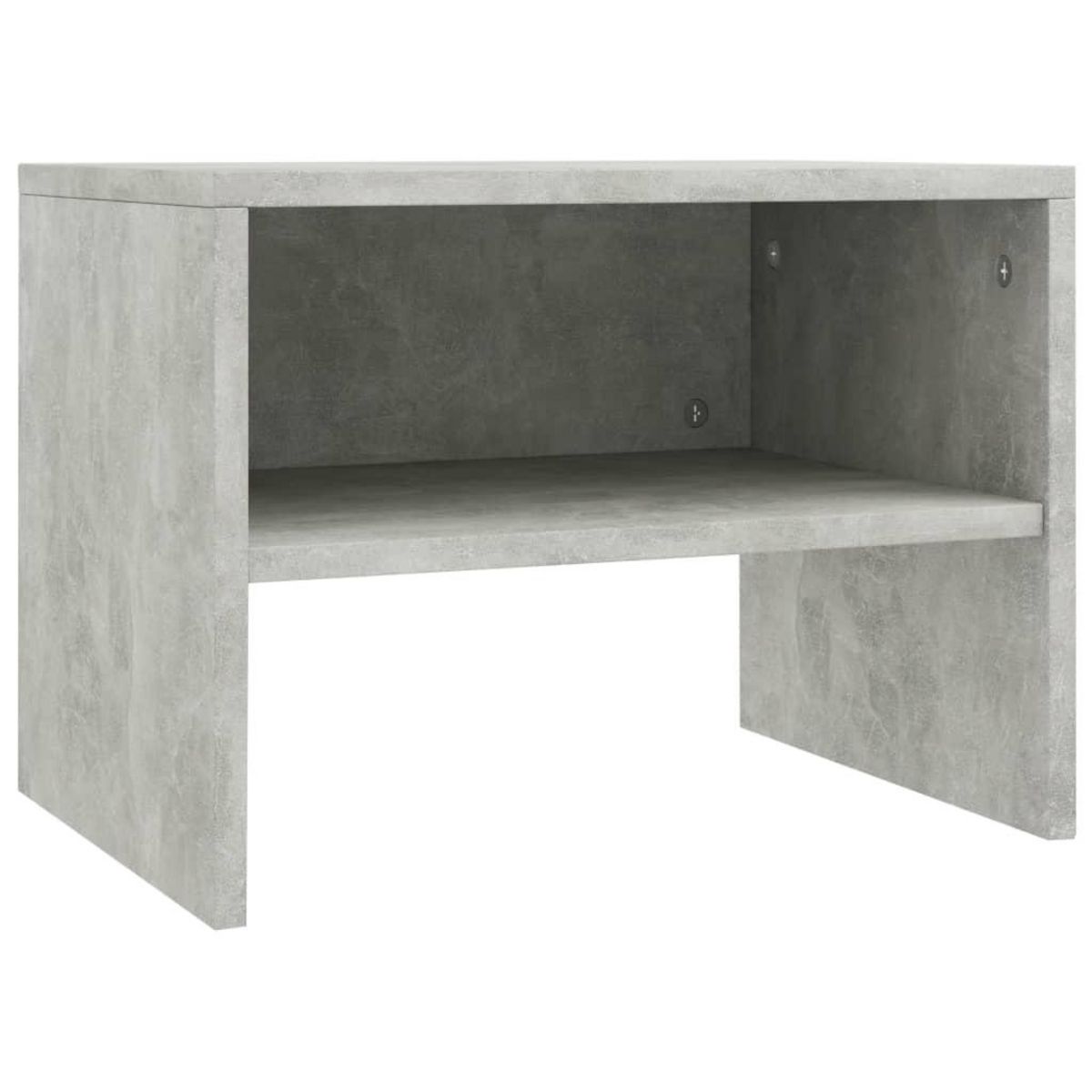 VIDAXL Table de chevet Gris beton 40x30x30 cm Bois ingenierie