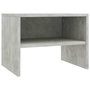 Voir la diapositive 2 : VIDAXL Table de chevet Gris beton 40x30x30 cm Bois ingenierie