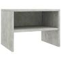 Voir la diapositive 2 : VIDAXL Table de chevet Gris beton 40x30x30 cm Bois ingenierie