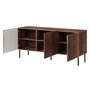 Voir la diapositive 3 : BEST MOBILIER Salvador - buffet bas - effet bois - 3 portes - 150 cm